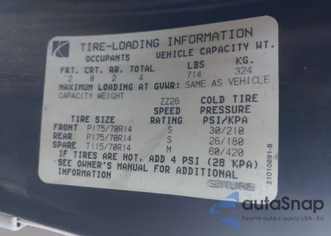 1995 Saturn Sc1 из США, поврежденный, VIN 1G8ZF1287SZ365895